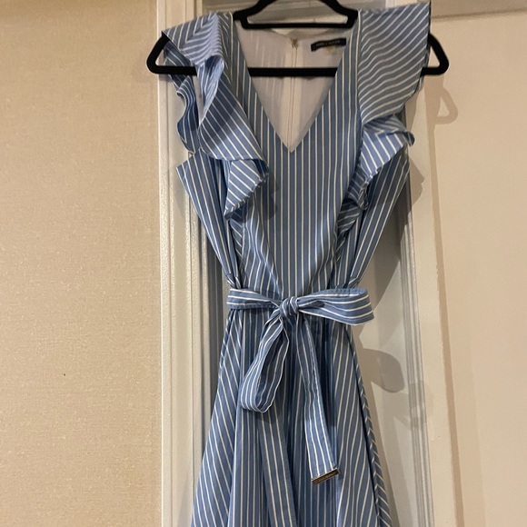 Tommy Hilfiger Blue Pin Striped Dress. - Picture 6 of 16
